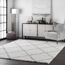Load image into Gallery viewer, nuLOOM Shanna Shaggy Rug, White