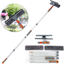 Load image into Gallery viewer, LOMIDA Professional Window Squeegee Cleaner, 2 in 1 Shower Squeegee with Extension Pole,Telescopic Window Washing