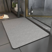 Load image into Gallery viewer, Diatomaceous Earth Bath MatQuick Dry Bath Matsuper Absorbent Bath MatNon Slip Bathroom Rugs(Grey 40�G60Cm)